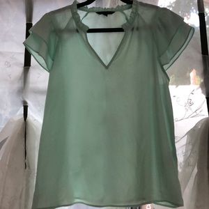 Cottage Core Banana Republic Factory Mint Blouse M